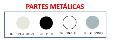 Armário Combo Porta Lado Direito com 2 Gavetas + Pasta 90 x 50 | Linha Prima Impact 40mm