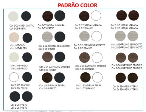 Gaveteiro com Rodízios 4 Gavetas 46 x 45 | Linha Prima Impact 40mm